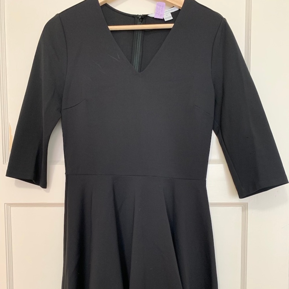 Diane Von Furstenberg DVF Black Neoprene Dress